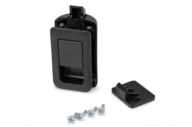 Fekete bútorzár 36 x 59 mm, ajtóvastagság 12-18mm